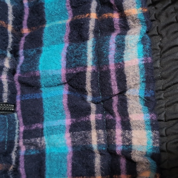 Vintage Timber Trail Flannel Fleece Lined Vest Size Large in Navy Blue - Picture 11 of 11